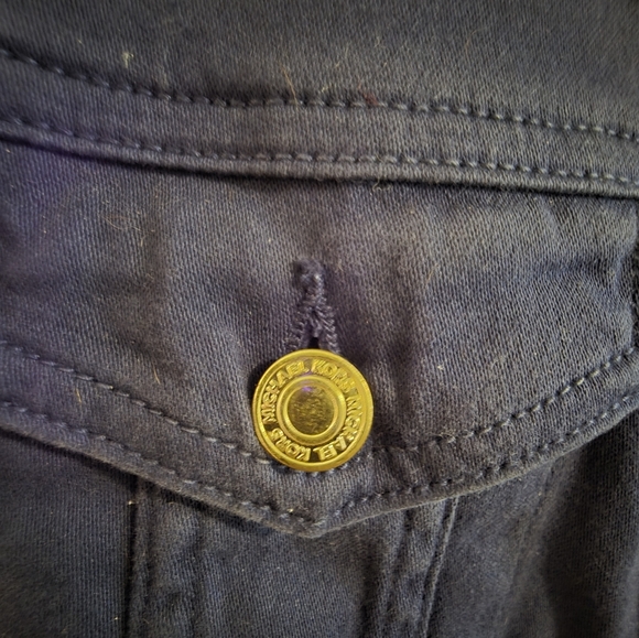 Michael Kors Navy Jean Jacket. - Picture 3 of 4
